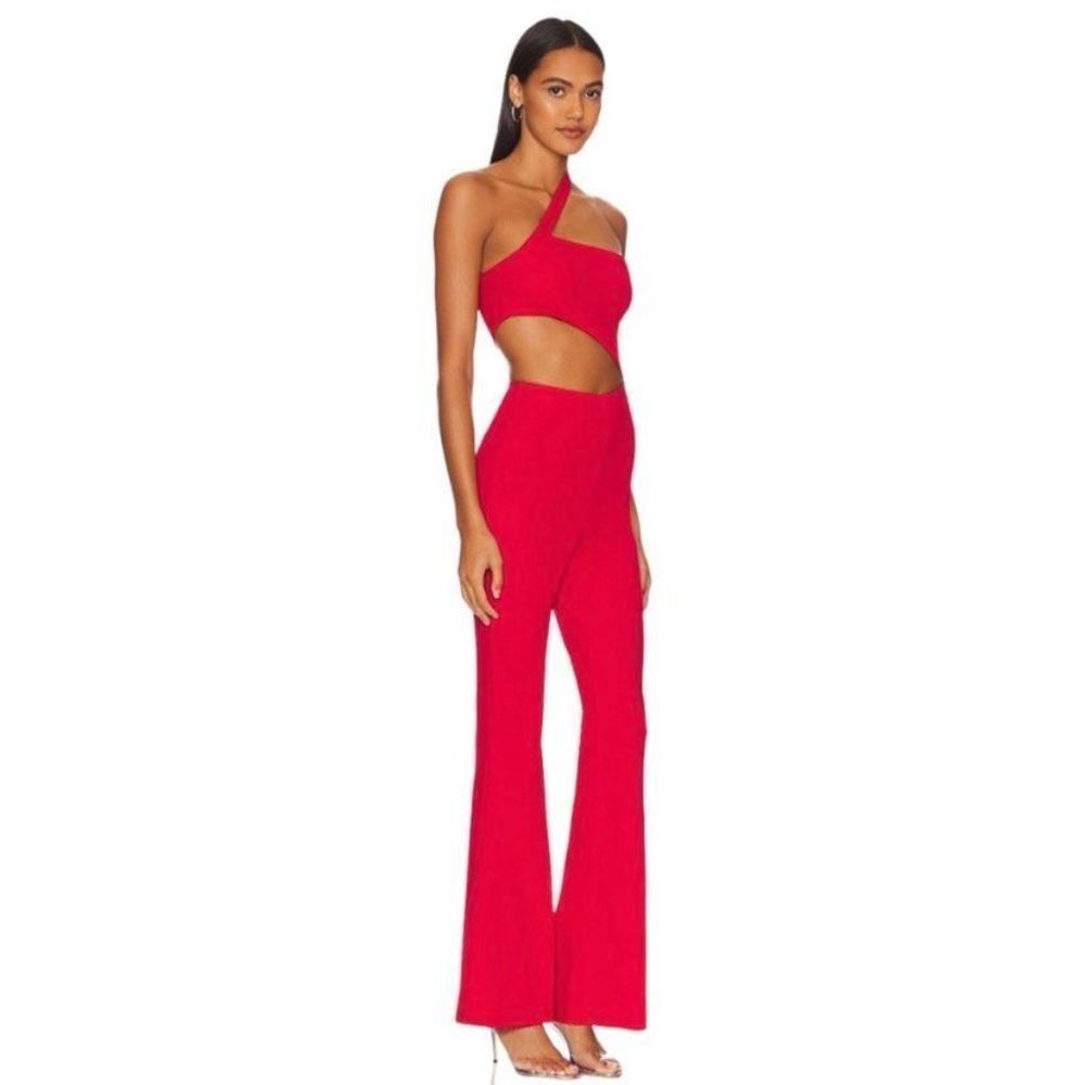 NWT Red Superdown Revolve Emilie Cut Out Jumpsuit